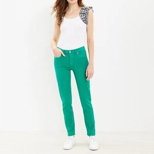 NWT LOFT Girlfriend Jeans in Cove Green